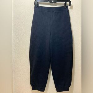 Tibi plaid pants purple black capri size XS